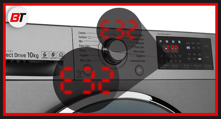 معنی ارور f23 یا e23 لباسشویی بوش